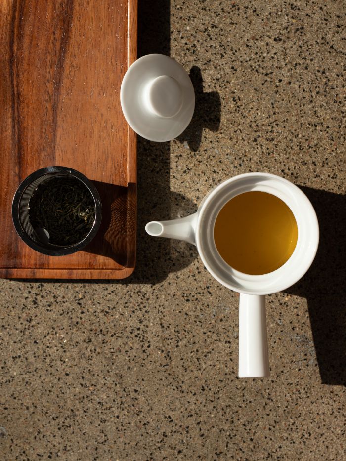Teekanne mit Sieb Kyusu white - Image 3