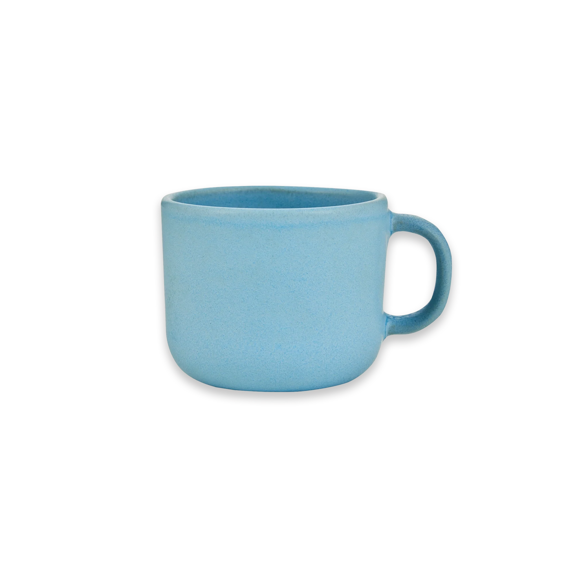 Teetasse handmade Stoneware Cup with Handle Light Blue