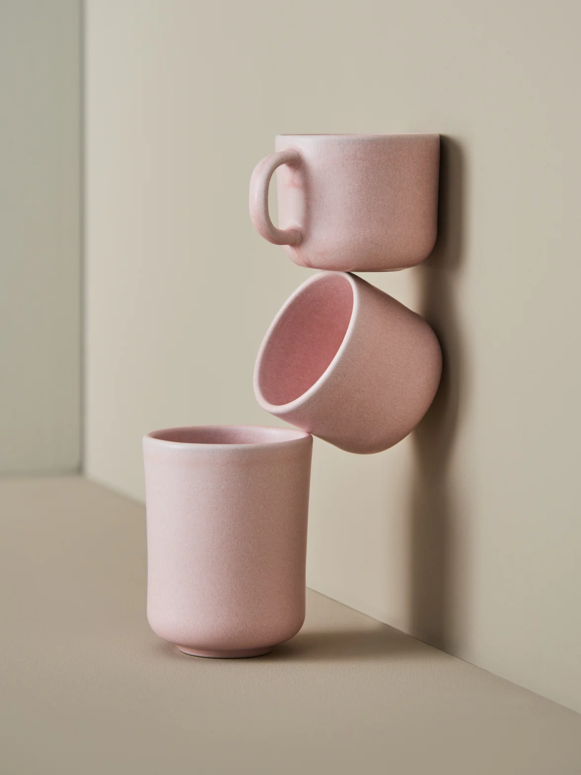 Teetasse handmade Stoneware Cup Rose - Image 2