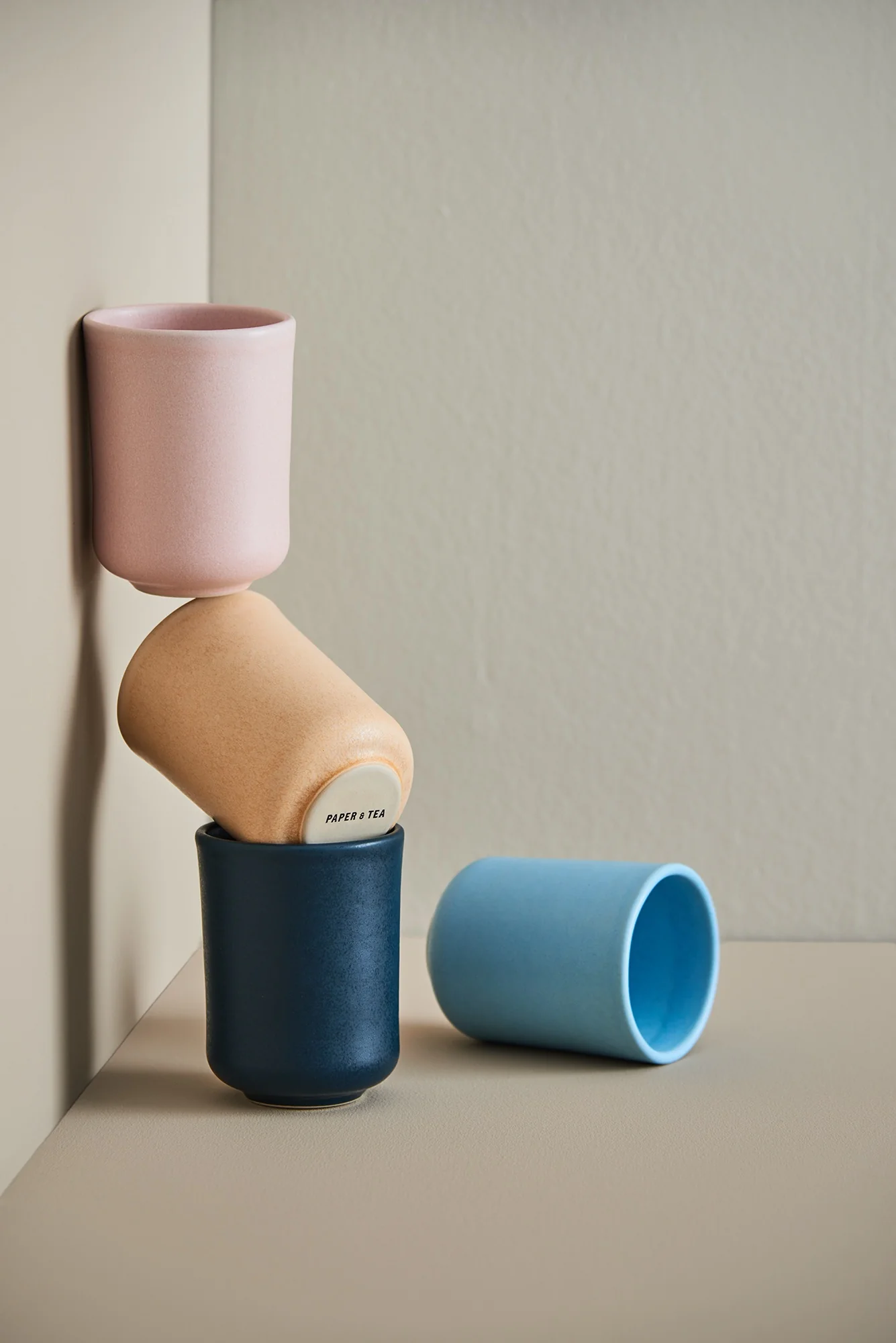 Teebecher handmade Stoneware Mug Rose - Image 4